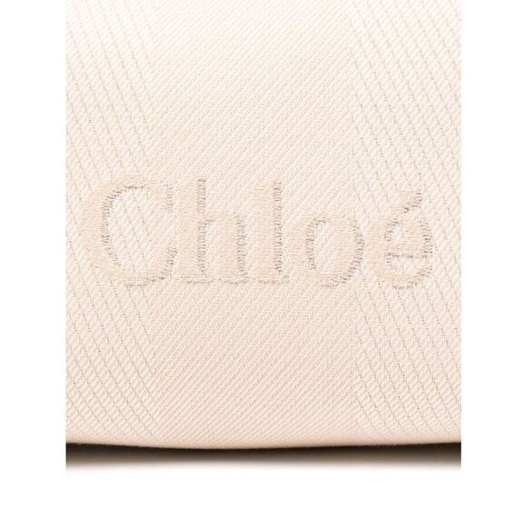 CHLOE Small Horizontal Bag with Embossed Logo Women PINK Handbags - Picture 4 of 5
